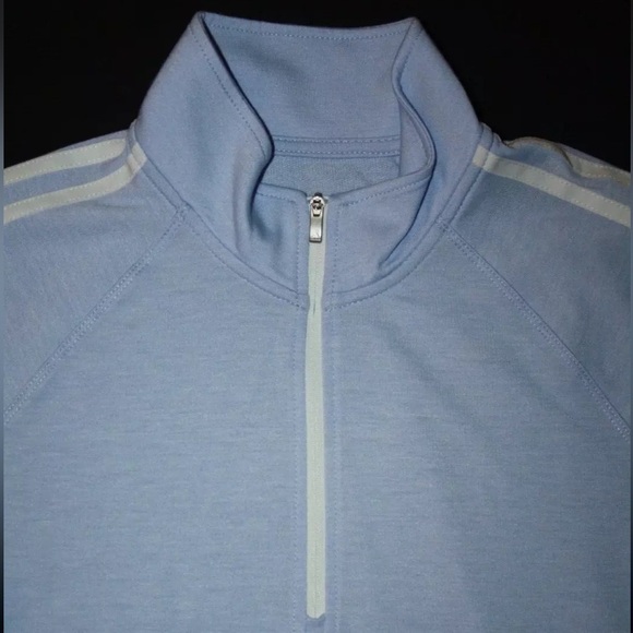 ADIDAS Women's French Terry 1/4 Zip Golf Pullover Top. NEW WITH TAGS. - Picture 3 of 4